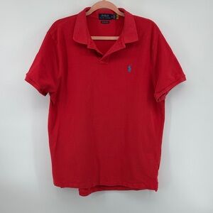 Polo by Ralph Lauren Men's Preppy IvyLeague Old Money Red Polo Shirt SzXL